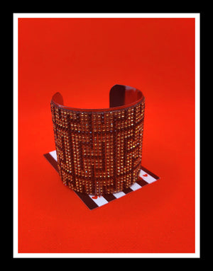 Fendi inspired bling cuff